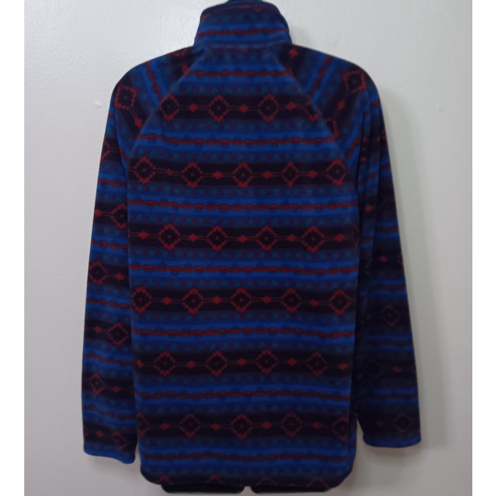 Eddie Bauer Women's Large 1/2 Zip Pullover Fleece Sweatshirt Aztec Tribal - Picture 5 of 12